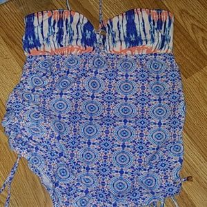 A pea in the pod maternity adjustable one piece